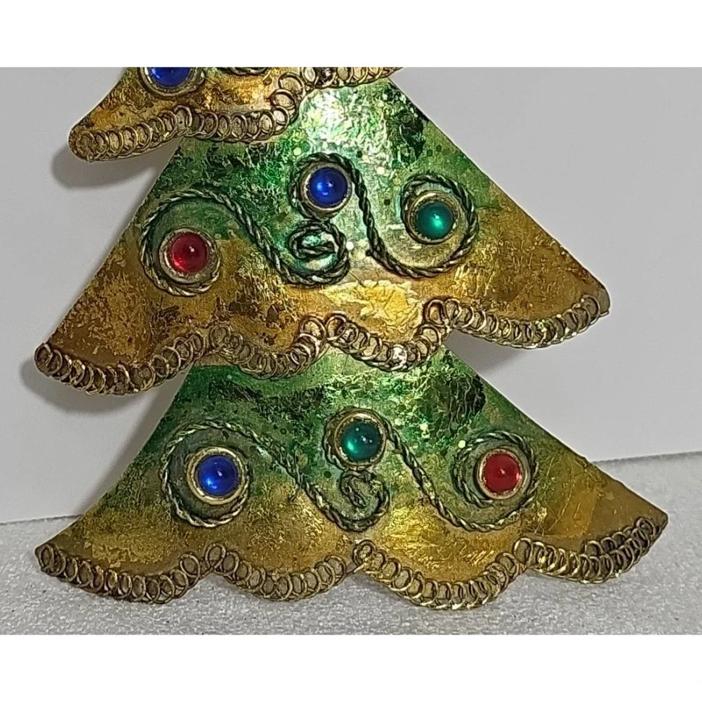 Ornament Metal Christmas Tree‎ - Vintage Holiday